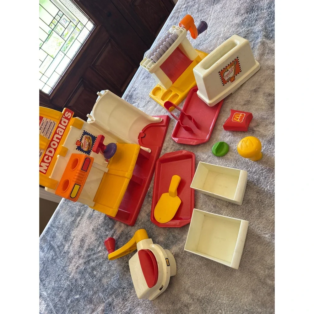 PARTS* Vintage McDonalds Happy Meal Magic Hamburger French Fry Maker Playset Toy